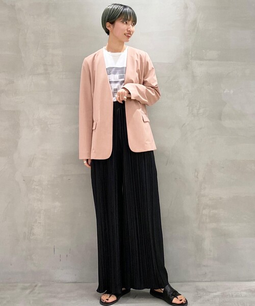 THE SHOP TK (ザ ショップ ティーケー )の「◆【WEB限定カラーあり】プリーツカットパンツ(その他パンツ・レディース・カーキ/ブラック/アイボリー/ブルー/グレー・12/11)」の9枚目の写真