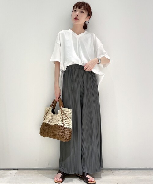 THE SHOP TK (ザ ショップ ティーケー )の「◆【WEB限定カラーあり】プリーツカットパンツ(その他パンツ・レディース・カーキ/ブラック/アイボリー/ブルー/グレー・12/11)」の11枚目の写真