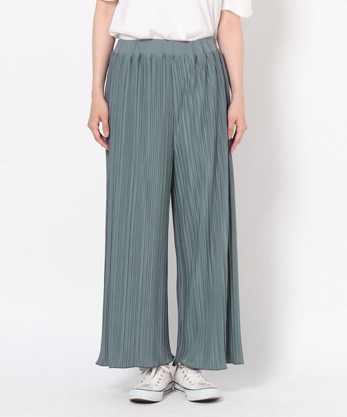 THE SHOP TK (ザ ショップ ティーケー )の「◆【WEB限定カラーあり】プリーツカットパンツ(その他パンツ・レディース・カーキ/ブラック/アイボリー/ブルー/グレー・12/11)」の14枚目の写真