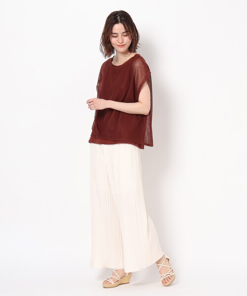 THE SHOP TK (ザ ショップ ティーケー )の「◆【WEB限定カラーあり】プリーツカットパンツ(その他パンツ・レディース・カーキ/ブラック/アイボリー/ブルー/グレー・12/11)」の20枚目の写真