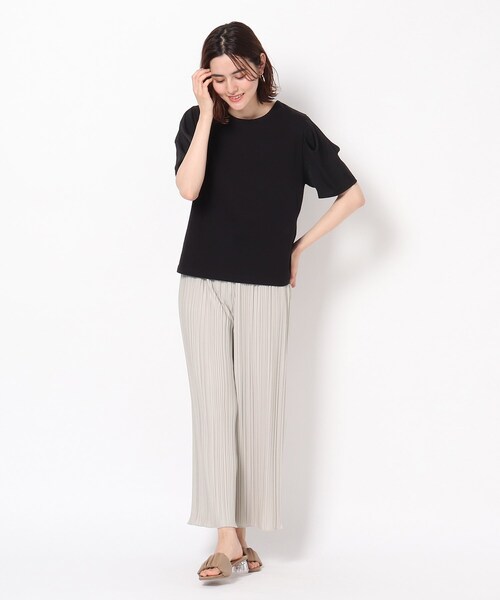 THE SHOP TK (ザ ショップ ティーケー )の「◆【WEB限定カラーあり】プリーツカットパンツ(その他パンツ・レディース・カーキ/ブラック/アイボリー/ブルー/グレー・12/11)」の21枚目の写真