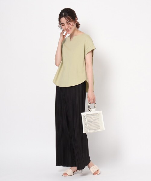 THE SHOP TK (ザ ショップ ティーケー )の「◆【WEB限定カラーあり】プリーツカットパンツ(その他パンツ・レディース・カーキ/ブラック/アイボリー/ブルー/グレー・12/11)」の22枚目の写真