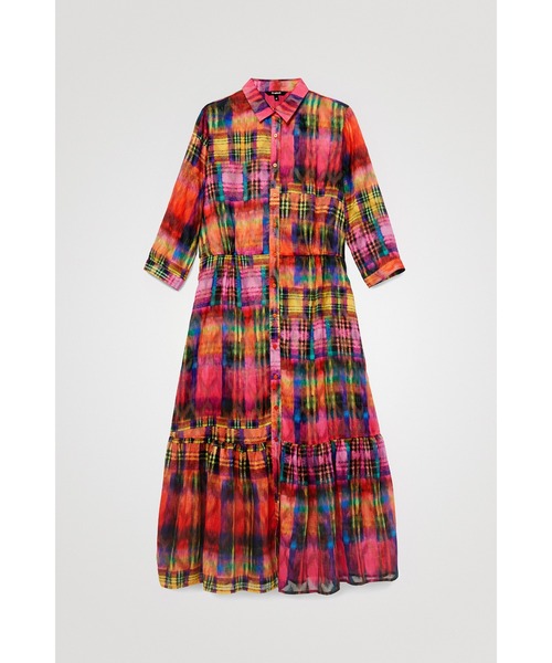 Desigual(デシグアル)の「ミディシャツワンピース(ワンピース・レディース・マルチ・2L/S/M/L)」の5枚目の写真