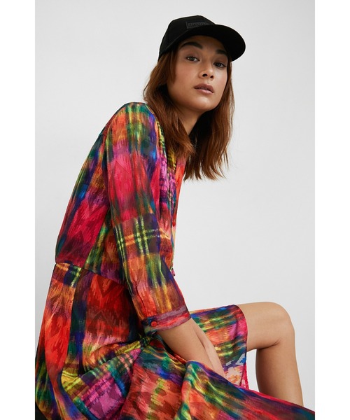 Desigual(デシグアル)の「ミディシャツワンピース(ワンピース・レディース・マルチ・2L/S/M/L)」の8枚目の写真