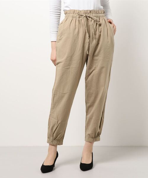 Samansa Mos2（サマンサ モスモス）の「裾絞りパンツ（その他パンツ・レディース・チャコール/ブラック/ブルー/ベージュ・ﾌﾘ-）」の7枚目の写真