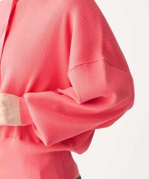 CITEN（シテン）の「＜CITEN（シテン）＞ フォルム リブ ワイド カーディガン（カーディガン/ボレロ・レディース・ライトグレー/ピンク/ダークグレー・FREE）」の13枚目の写真