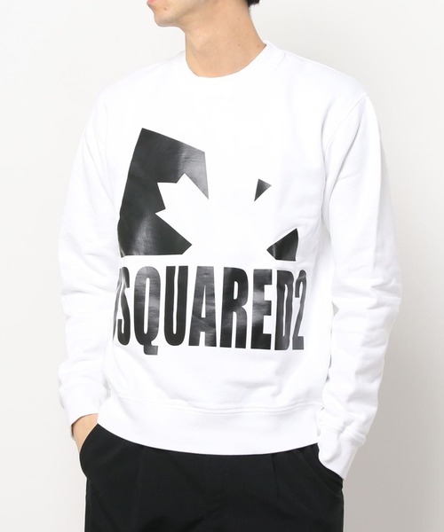 DSQUARED2(ディースクエアード)の「SWEATSHIRT /DSQUARED2 LEAF SWEAT /COOL FIT /OLD DYED /0212(スウェット・メンズ・ホワイト/ブラック・L/M)」の2枚目の写真
