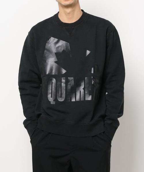DSQUARED2(ディースクエアード)の「SWEATSHIRT /DSQUARED2 LEAF SWEAT /COOL FIT /OLD DYED /0212(スウェット・メンズ・ホワイト/ブラック・L/M)」の1枚目の写真