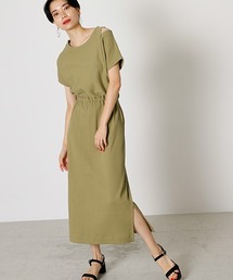 ブランド古着 Azul By Moussy アズールバイマウジー レディース のワンピース グリーン カーキ 緑色系 半袖 古着通販 Zozoused