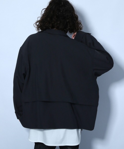 HARE（ハレ）の「ヨークラペルシャツ(HARE)（シャツ/ブラウス・メンズ・ブラック/ブラウン/グリーン・SMALL/MEDIUM）」の5枚目の写真