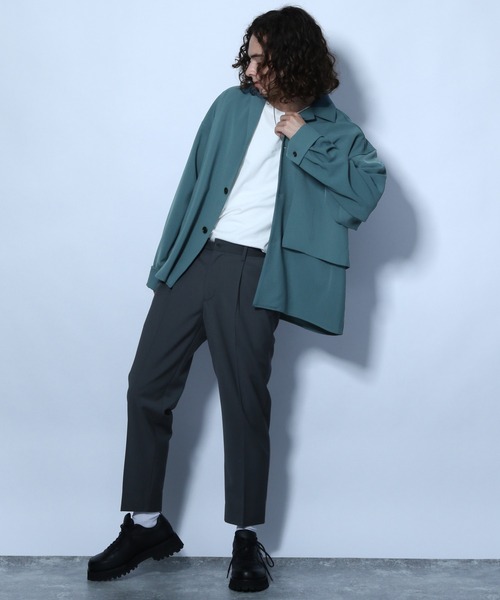 HARE（ハレ）の「ヨークラペルシャツ(HARE)（シャツ/ブラウス・メンズ・ブラック/ブラウン/グリーン・SMALL/MEDIUM）」の10枚目の写真