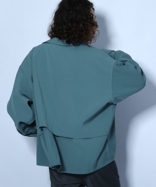 HARE（ハレ）の「ヨークラペルシャツ(HARE)（シャツ/ブラウス・メンズ・ブラック/ブラウン/グリーン・SMALL/MEDIUM）」の11枚目の写真