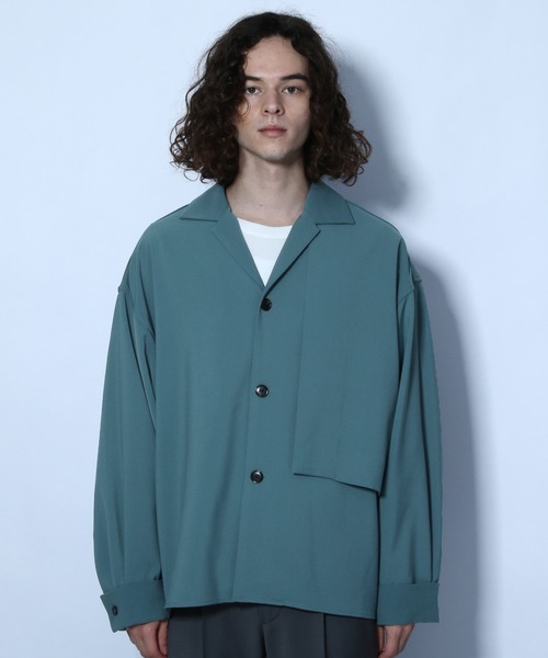 HARE（ハレ）の「ヨークラペルシャツ(HARE)（シャツ/ブラウス・メンズ・ブラック/ブラウン/グリーン・SMALL/MEDIUM）」の12枚目の写真