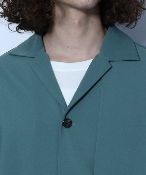 HARE（ハレ）の「ヨークラペルシャツ(HARE)（シャツ/ブラウス・メンズ・ブラック/ブラウン/グリーン・SMALL/MEDIUM）」の16枚目の写真