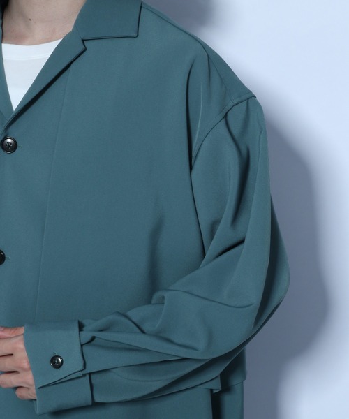 HARE（ハレ）の「ヨークラペルシャツ(HARE)（シャツ/ブラウス・メンズ・ブラック/ブラウン/グリーン・SMALL/MEDIUM）」の17枚目の写真