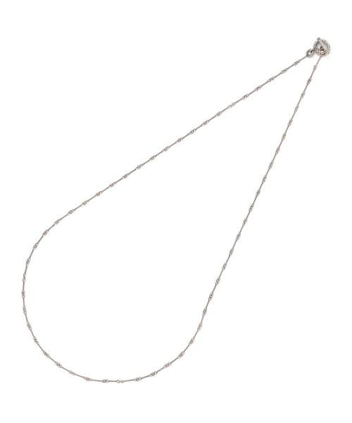 schott(ショット)の「【完全受注生産】△meian/メイアン/STERLING SILVER BAMBOO TWIST CHAIN NECKLACE/バンブー チャーチ ツイスト ネックレス man038t(ネックレス・メンズ・シルバー・FREE)」の6枚目の写真