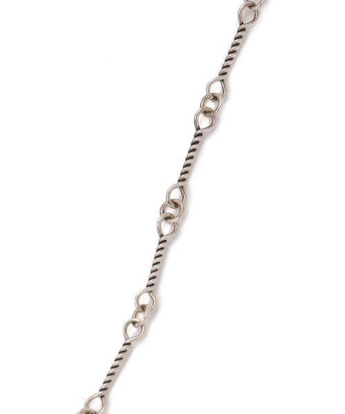 schott(ショット)の「【完全受注生産】△meian/メイアン/STERLING SILVER BAMBOO TWIST CHAIN NECKLACE/バンブー チャーチ ツイスト ネックレス man038t(ネックレス・メンズ・シルバー・FREE)」の5枚目の写真