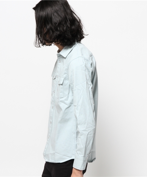 WEGO（ウィゴー）の「WEGO/カラーウエスタンシャツ（シャツ/ブラウス・メンズ・グレー/サックスブルー/ライトピンク・MEDIUM/LARGE）」の10枚目の写真