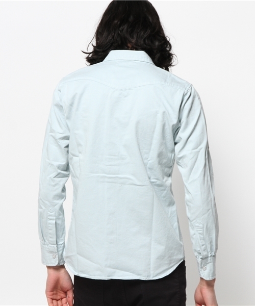 WEGO（ウィゴー）の「WEGO/カラーウエスタンシャツ（シャツ/ブラウス・メンズ・グレー/サックスブルー/ライトピンク・MEDIUM/LARGE）」の11枚目の写真