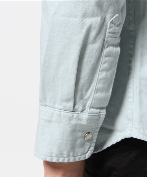 WEGO（ウィゴー）の「WEGO/カラーウエスタンシャツ（シャツ/ブラウス・メンズ・グレー/サックスブルー/ライトピンク・MEDIUM/LARGE）」の13枚目の写真