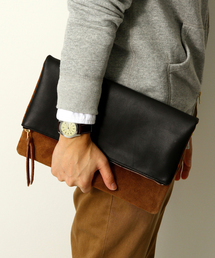 BEAUTY&YOUTH UNITED ARROWS | BY コンビ レザー クラッチバッグ Ⅱ(クラッチバッグ)