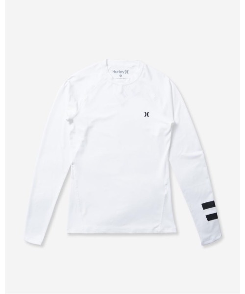Hurley (ハーレー)の「【Hurley:ハーレー】ハーレー メンズラッシュガード 長袖 / M COMPRESSION BLOCK PARTY LS(ラッシュガード・メンズ・ホワイト/ブラック・MEDIUM/X-LARGE/LARGE/SMALL)」の3枚目の写真