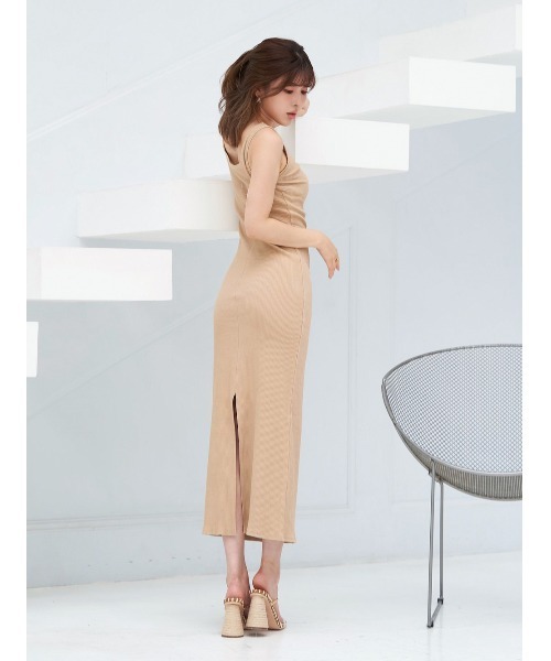 ノースリリブロングワンピース　ダーリッチ Darich（ダーリッチ）の「ノースリリブロングワンピース