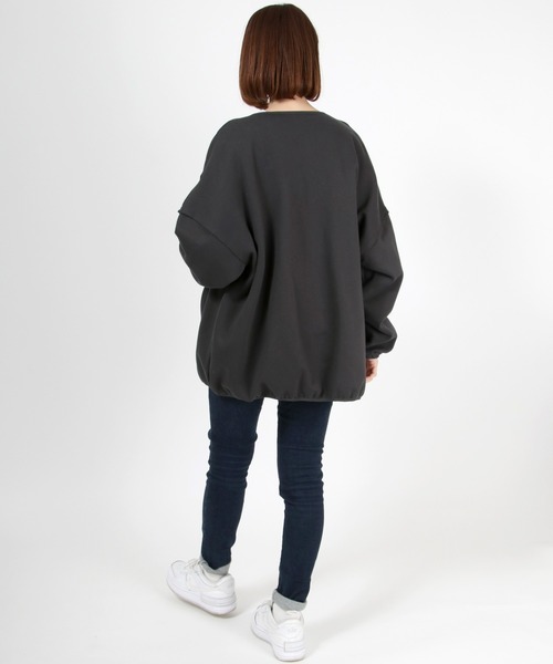 DISCUS ATHLETIC（ディスカス　アスレチック）の「DISCUS ATHLETIC スナップボタンカーディガンジャケット（カーディガン/ボレロ・レディース・アイボリー/グリーン/モカ/ブラック/オレンジ・L/M）」の17枚目の写真