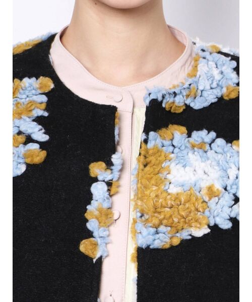 merry jenny（メリージェニー）の「fluffy pattern coat（その他アウター・レディース・ブラック/ベージュ/その他1・FREE）」の14枚目の写真