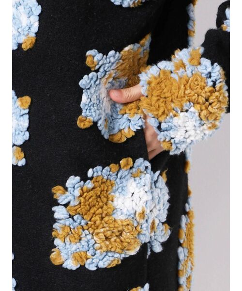 merry jenny（メリージェニー）の「fluffy pattern coat（その他アウター・レディース・ブラック/ベージュ/その他1・FREE）」の13枚目の写真