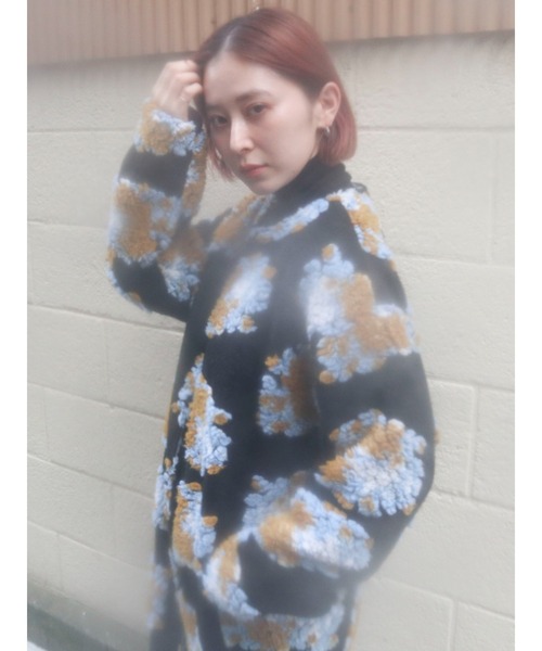 merry jenny（メリージェニー）の「fluffy pattern coat（その他