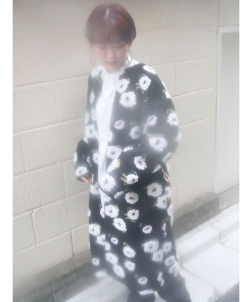 merry jenny（メリージェニー）の「fluffy pattern coat（その他アウター・レディース・ブラック/ベージュ/その他1・FREE）」の21枚目の写真