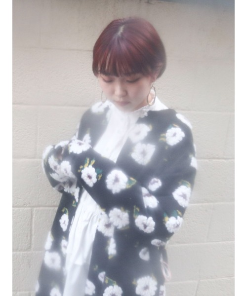 merry jenny（メリージェニー）の「fluffy pattern coat（その他アウター・レディース・ブラック/ベージュ/その他1・FREE）」の22枚目の写真