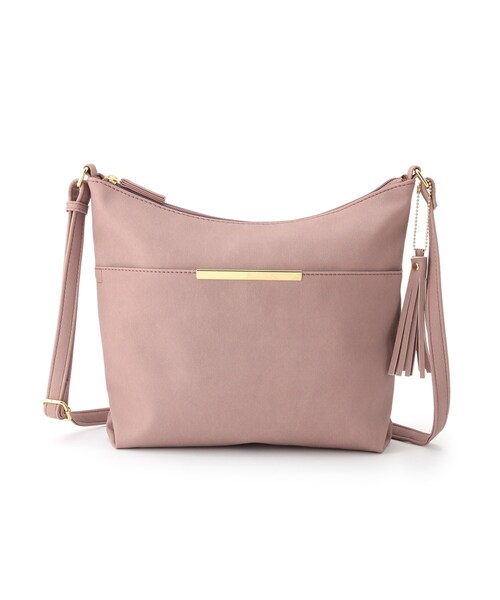 SHOO・LA・RUE(シューラルー)の「◆Wフェイスショルダー(ショルダーバッグ・レディース・ピンク/ダークブラウン/ライトグリーン/グレー/ネイビー/キャメル・00)」の6枚目の写真