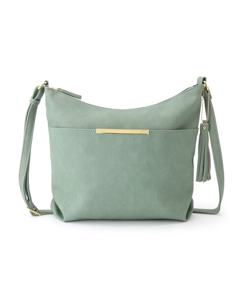 SHOO・LA・RUE(シューラルー)の「◆Wフェイスショルダー(ショルダーバッグ・レディース・ピンク/ダークブラウン/ライトグリーン/グレー/ネイビー/キャメル・00)」の1枚目の写真