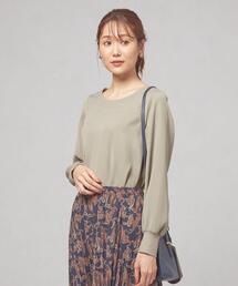 <closet story(クローゼットストーリー)>ソデグチリブ プルオーバー ブラウス