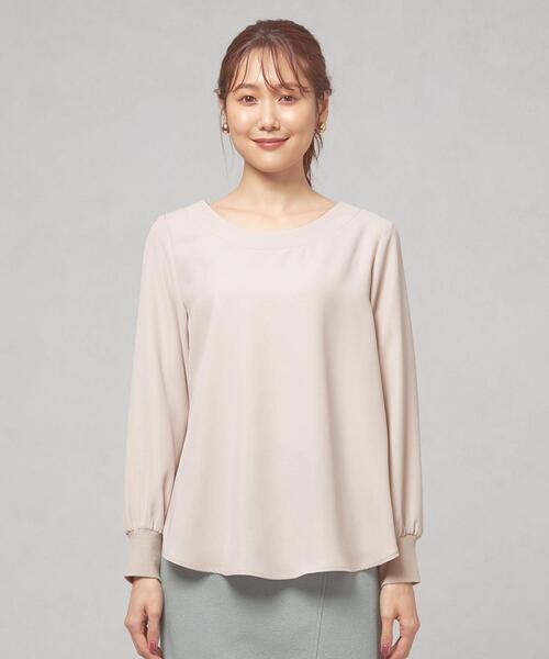 closet story（クローゼットストーリー）の「＜closet story（クローゼットストーリー）＞ソデグチリブ プルオーバー ブラウス（シャツ/ブラウス・レディース・オリーブ/ダークグレー/ナチュラル・FREE）」の12枚目の写真