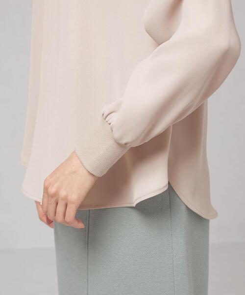 closet story（クローゼットストーリー）の「＜closet story（クローゼットストーリー）＞ソデグチリブ プルオーバー ブラウス（シャツ/ブラウス・レディース・オリーブ/ダークグレー/ナチュラル・FREE）」の6枚目の写真