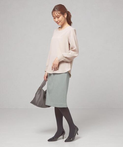 closet story（クローゼットストーリー）の「＜closet story（クローゼットストーリー）＞ソデグチリブ プルオーバー ブラウス（シャツ/ブラウス・レディース・オリーブ/ダークグレー/ナチュラル・FREE）」の13枚目の写真