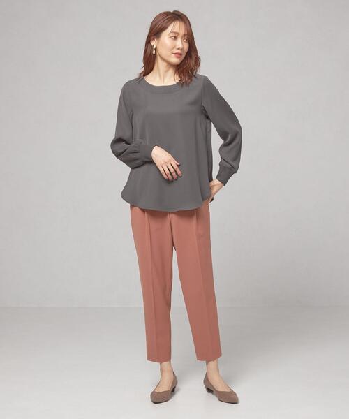 closet story（クローゼットストーリー）の「＜closet story（クローゼットストーリー）＞ソデグチリブ プルオーバー ブラウス（シャツ/ブラウス・レディース・オリーブ/ダークグレー/ナチュラル・FREE）」の11枚目の写真
