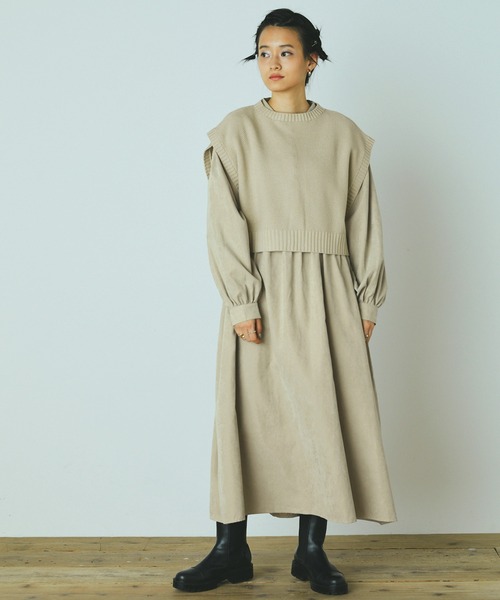 forksy.】パイピングデザインワンピース forksy.│MONO-MART