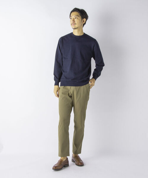 NOLLEY'S goodman（ノーリーズグッドマン）の「イージートラウザースラックス パンツ(※上品なカジュアルからビジネススタイルまで対応可能な万能トラウザーパンツ)（スラックス・メンズ・ベージュ/ネイビー/ブラウン系1/オリーブ・S/L/M/LL）」の13枚目の写真