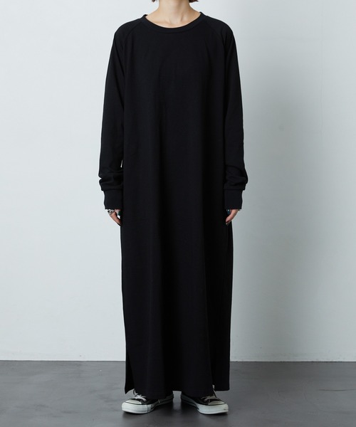 FREAK'S STORE（フリークスストア）の「リラックスTシャツワンピース（ワンピース・レディース・ブラック/グリーン・マルチサイズ）」の12枚目の写真