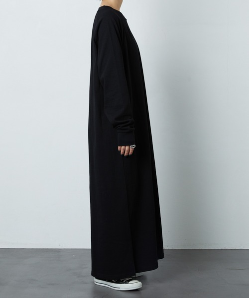 FREAK'S STORE（フリークスストア）の「リラックスTシャツワンピース（ワンピース・レディース・ブラック/グリーン・マルチサイズ）」の13枚目の写真