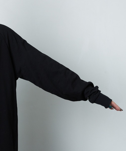 FREAK'S STORE（フリークスストア）の「リラックスTシャツワンピース（ワンピース・レディース・ブラック/グリーン・マルチサイズ）」の15枚目の写真