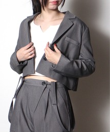 【oneway Jeans】クロップドテーラードジャケット