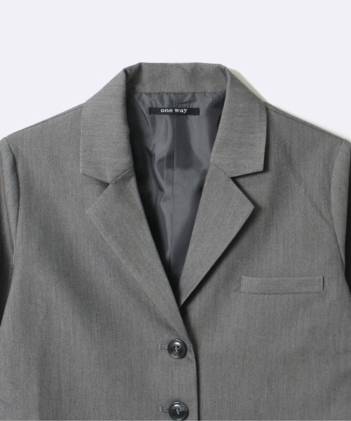 one way（ワンウェイ）の「【oneway Jeans】クロップドテーラードジャケット（テーラードジャケット・レディース・ライトグレー/ブラック・FREE）」の18枚目の写真