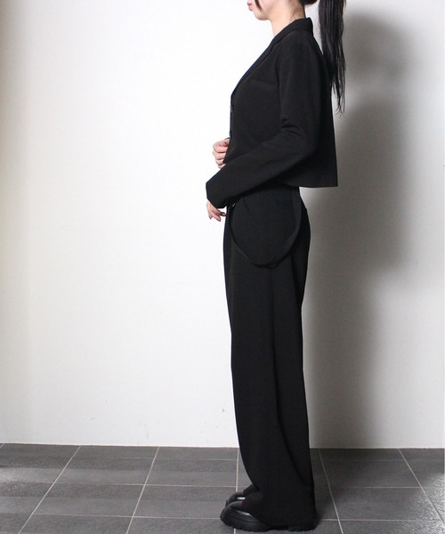 one way（ワンウェイ）の「【oneway Jeans】クロップドテーラードジャケット（テーラードジャケット・レディース・ライトグレー/ブラック・FREE）」の13枚目の写真