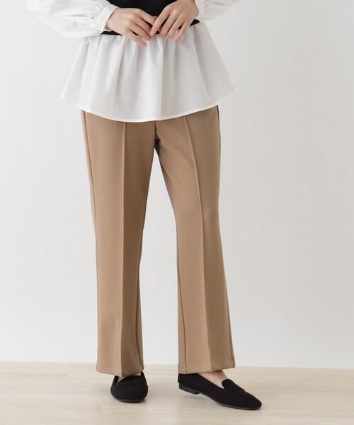 Cutie Blonde(キューティーブロンド)の「◆【S-L】カルゼワイドセンタープレスパンツ(その他パンツ・レディース・ブラック/ダークグリーン/ダークブラウン/サンドベージュ・01/02/03)」の4枚目の写真