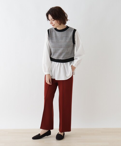 Cutie Blonde(キューティーブロンド)の「◆【S-L】カルゼワイドセンタープレスパンツ(その他パンツ・レディース・ブラック/ダークグリーン/ダークブラウン/サンドベージュ・01/02/03)」の18枚目の写真